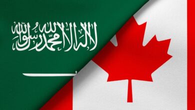 saudi arabia and canada flags